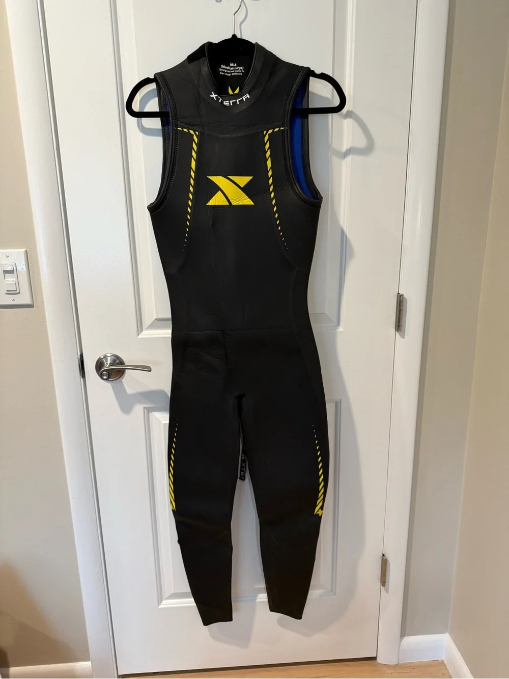 Xterra Men's Triathlon Wetsuit Sleeveless - Black & Yellow